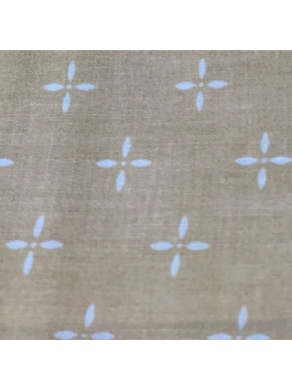Wamsutta OTC Yellow Cotton Fabric 1/2 yard x 44" White Floral Pattern Sewing